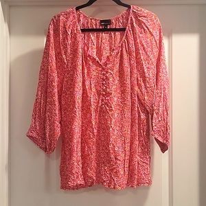Women's plus floral blouse